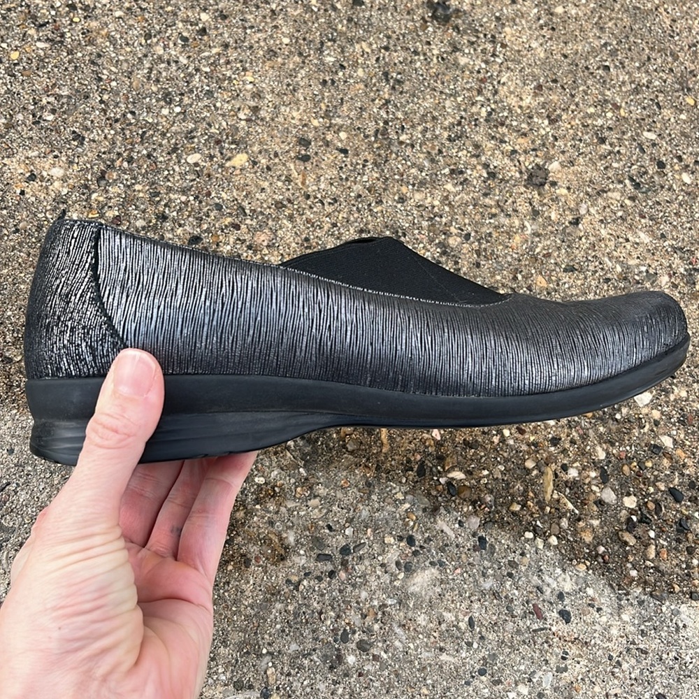 Dansko Metallic Black Flats - Picture 2 of 13